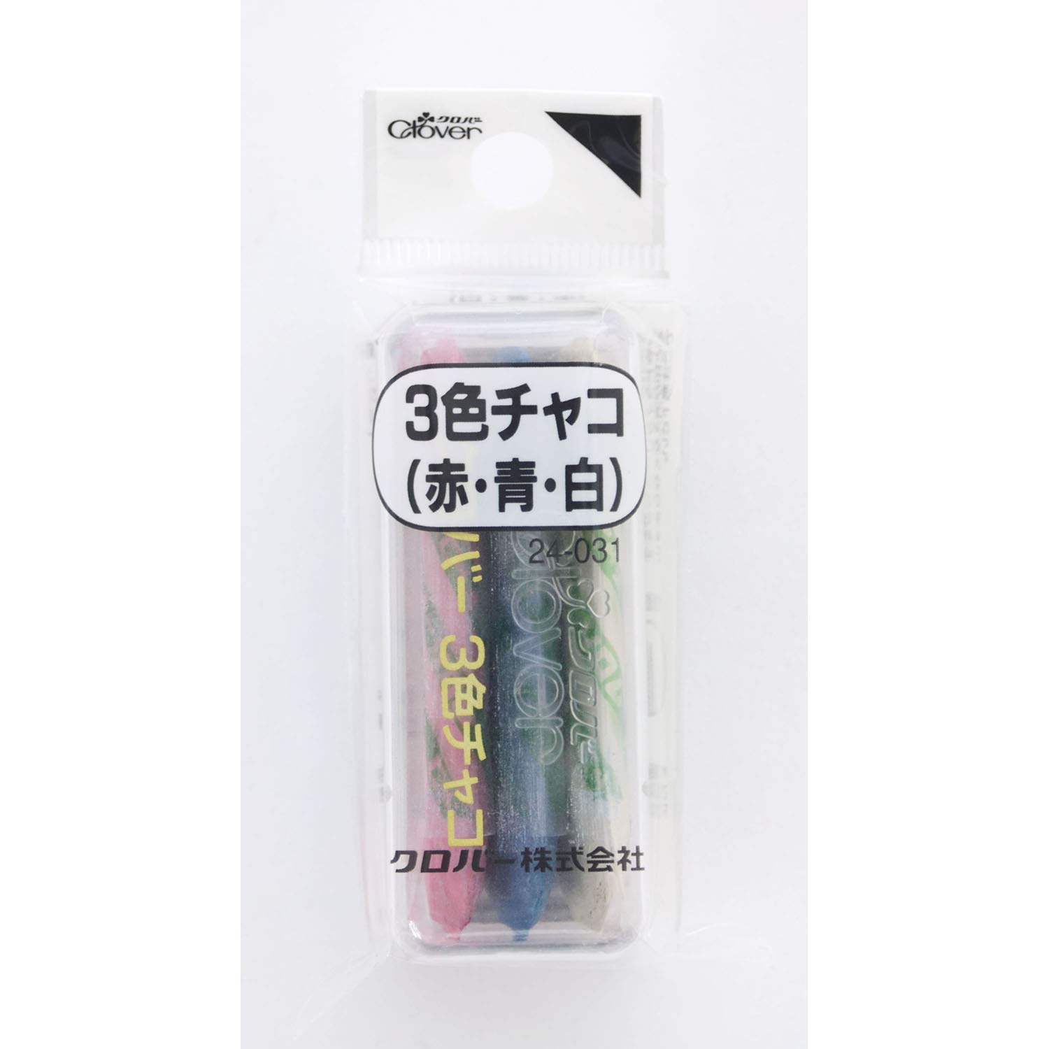 Amazon | Clover 3色チャコ 赤・青・白 24-031 | 裁縫用印付けツール 通販